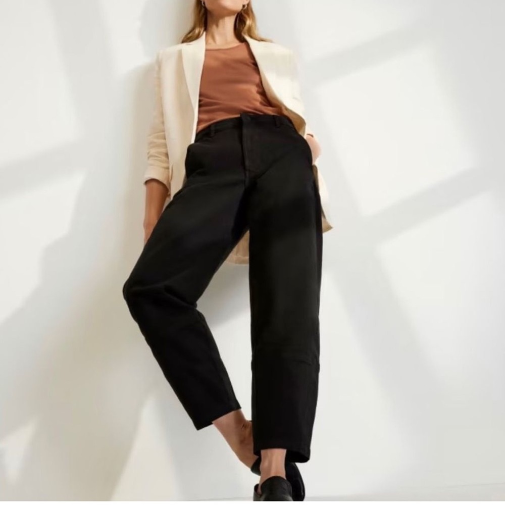 Everlane The Utility Barrel Pant High Rise Curved Leg Cropped